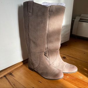 tall suede boots